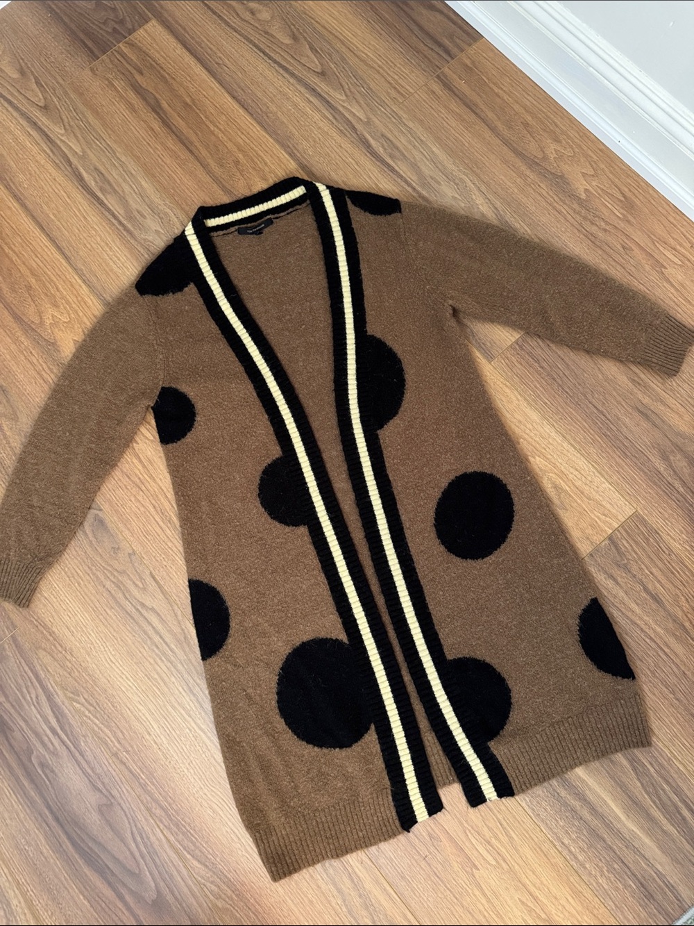 Oversized knee length La Fée Maraboutée Brown Woll blend Sweater L/XL